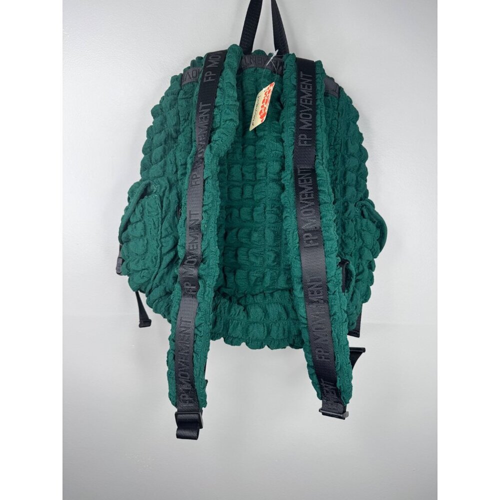 Free People Pucker Up Backpack Forest Green NWT - Picture 4 of 5